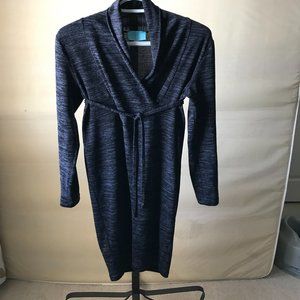 Gray maternity sweater dress